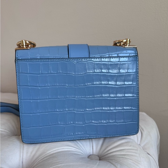 NWOT Michael kors Greenwich Small Crocodile Embossed Leather Crossbody Bag - Picture 2 of 6